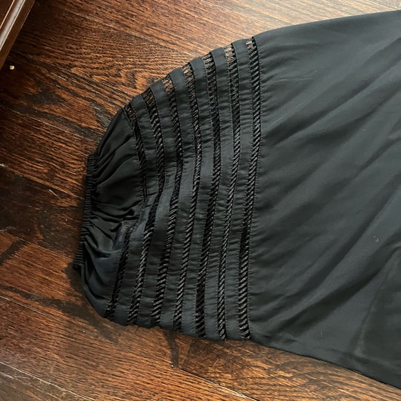 Parker belted cinched-waist dress with puff-sleeve - Picture 5 of 9